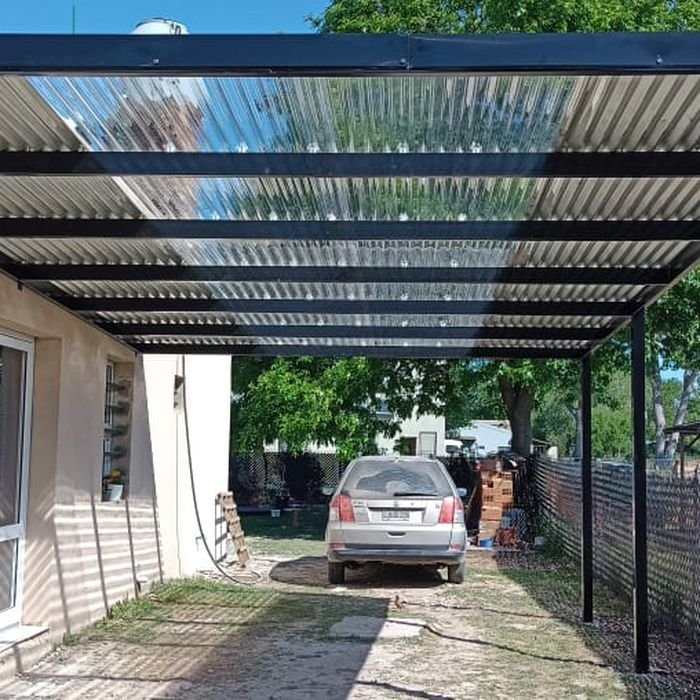 Techo de policarbonato alveolar resistente al granizo para galería